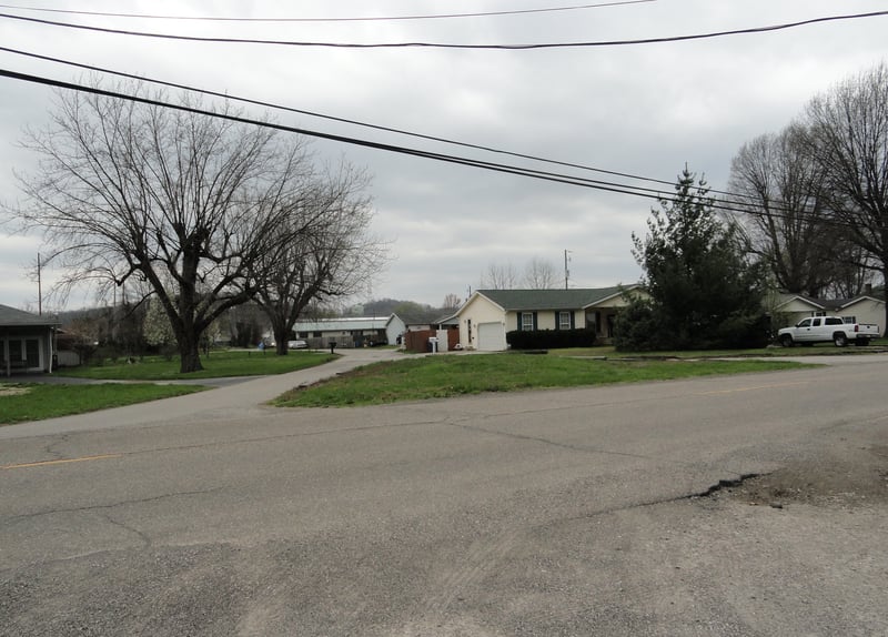 Entrance of former drive-in