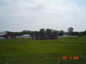 concession-projection building and field