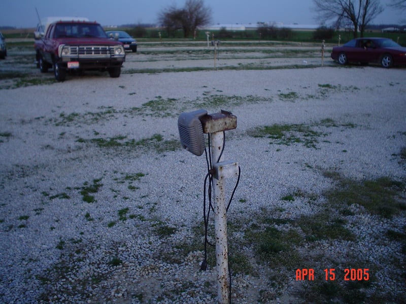 speaker on a pole (it didn't work)