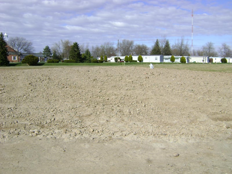 place where screen stood.Was taken down a couple weeks ago.