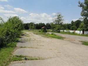 entrance and former ticket booth