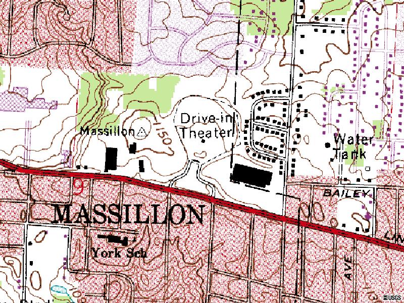 TerraServer map of former site