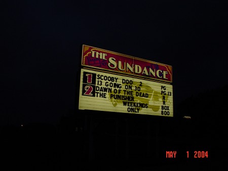 marquee at night