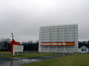 screen tower, entrance, and marquee