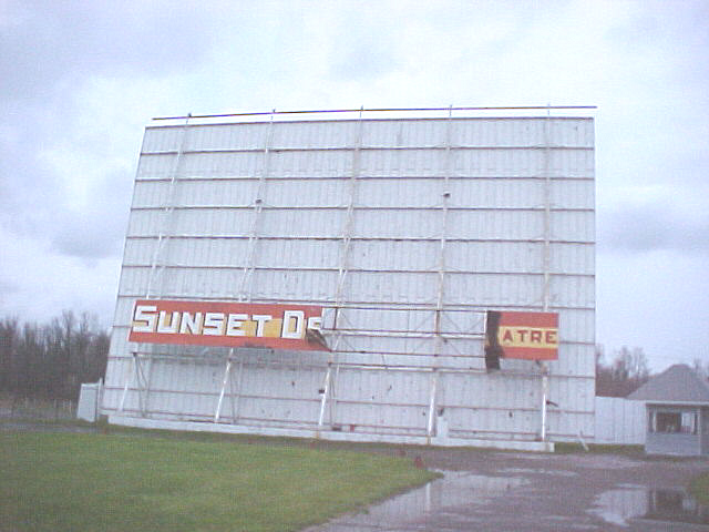 back of screenfront of the Drive In.
