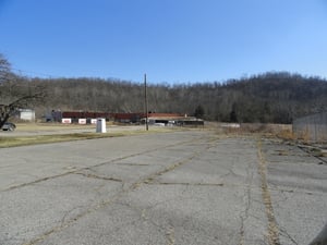 Former entrance road and site-now GFS food service and flea market on road