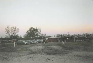 This photo is a view of the lot from near the exit.