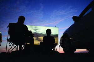 A typical night at the Field of Dreams Drive-In Theater - Tiffin