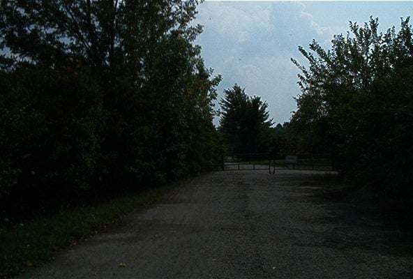 Exit driveway