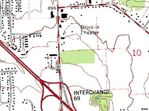 TerraServer map of former site on S CR-25A just north of I-75