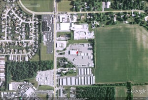 Google Earth image of former site-now NTB truck terminal