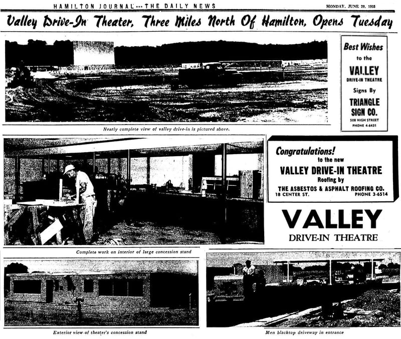 Valley Grand Opening newspaper article June 20, 1955. Part 2.