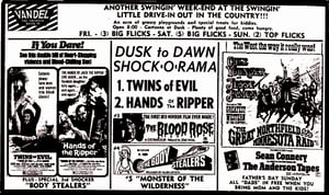 Van-Del Drive-in Dusk-to-Dawn show 6-16-72.