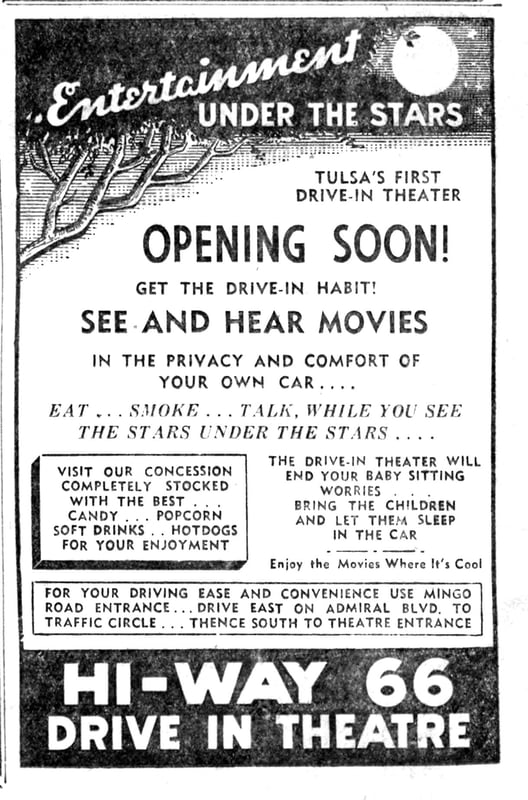 This ad is from the Tulsa Tribune of Aug. 18 1947