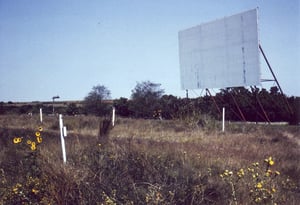 In earlier days there was no playground in front of the smaller screen