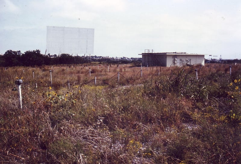 Most of the speaker poles still had the junction boxes
