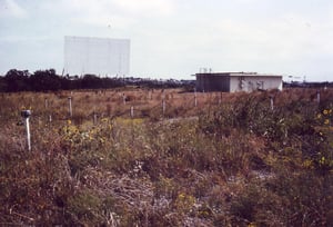 Most of the speaker poles still had the junction boxes