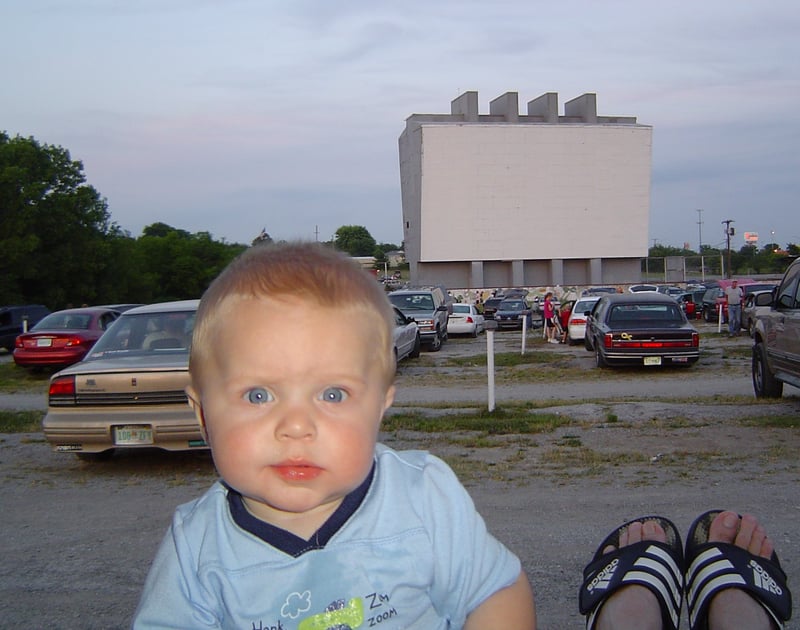 This is a great picture of my 7 month old son, Bennett, at the Admiral Twin on 5/30/05.  The next generation of movie-watchers!