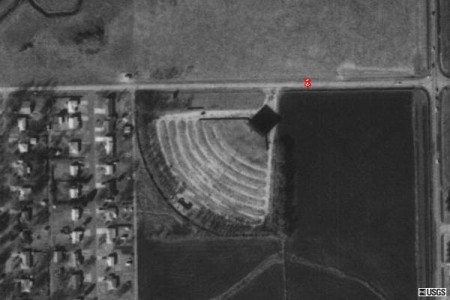 ariel view of Airline Drive-In