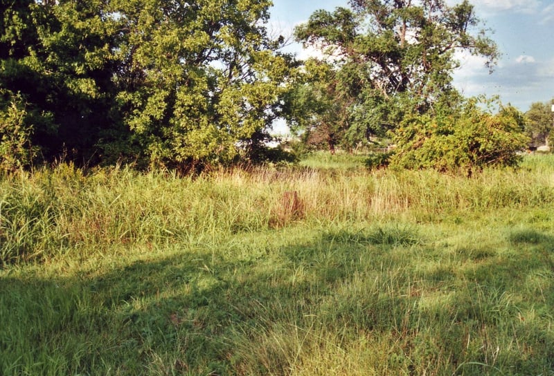 Area where the screen tower once stood