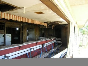 Inside of the concessions stand May 2004