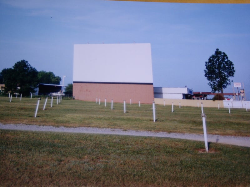 Front of Screen & Speaker Poles