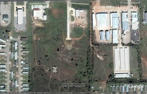 Aerial view of drive-in site