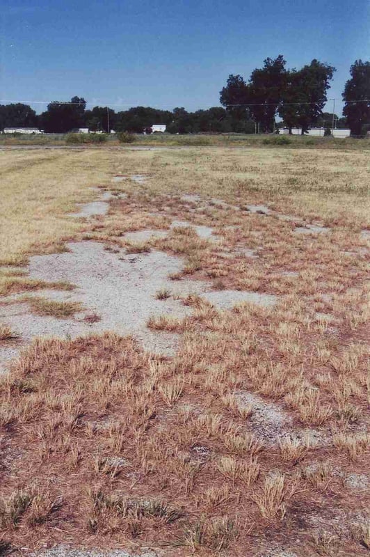 Entrance and exit road facing the street