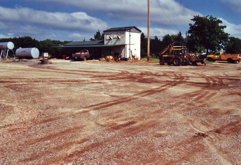 Part of the lot with the 2-storey-building