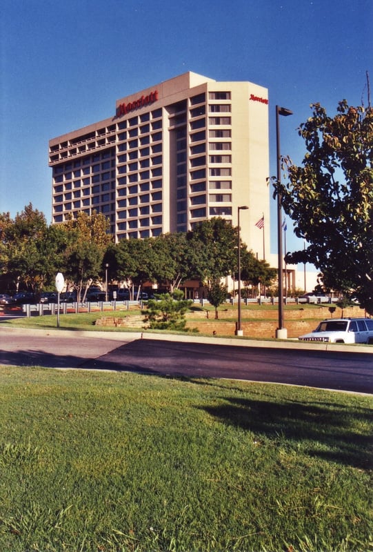 The Marriott Hotel in the morning sun [removed because it does not show the actual site]