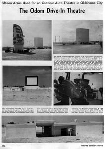 marquee, screen, and projection booth.