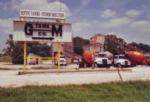 This marquee frame, now used by the company, is the only remain of the drive-in