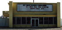 "Cinema Snack Bar" signage for the Riviera.