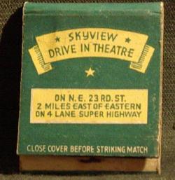 Vintage matchbook (front)