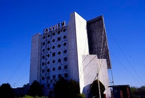 Skyview Tower sign close-up