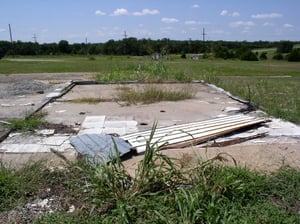 The foundation of the Projection Room..