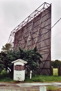 View on screen from entrance