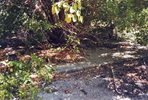 Ticket booth slab