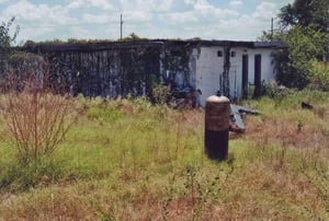 Back side of concession building