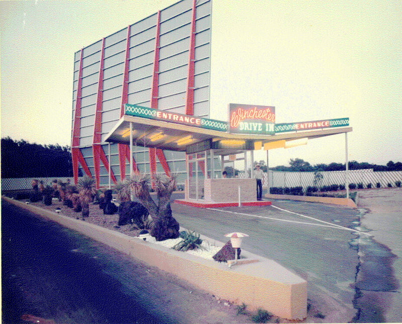 screen tower, neon box office