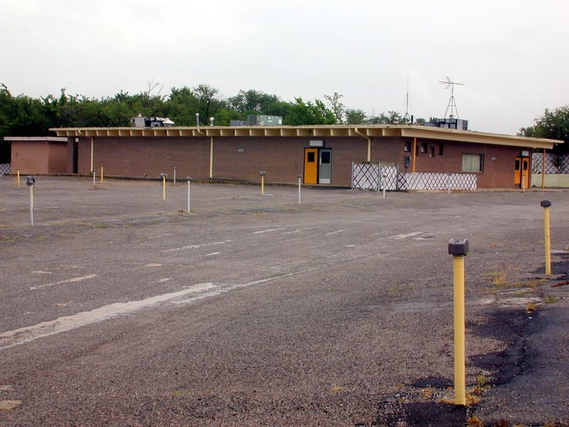 Main building with concessions and projection