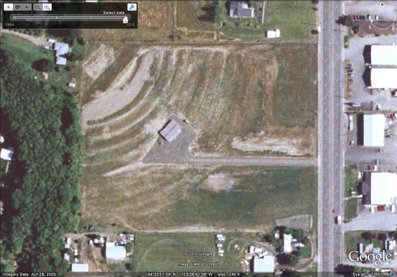 Google map of how the drive in site looks today.