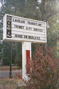 Theater marquee, typical of indoor Luxury Theaters of the late 1970s, early 1980s.