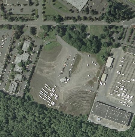 Aerial photo of the drive in site