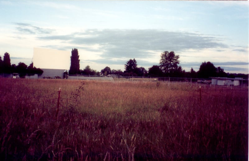 Shot of the screen taken from church property sold years ago. At one time this would have been full of cars... another 400 cars maybe.