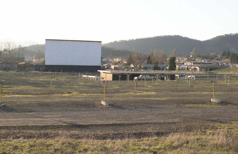 View of the Pine Drive-In from behind.