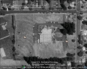 U.S. Geological Survey photo of the Powell Blvd Drive-In in Portland, Oregon.
