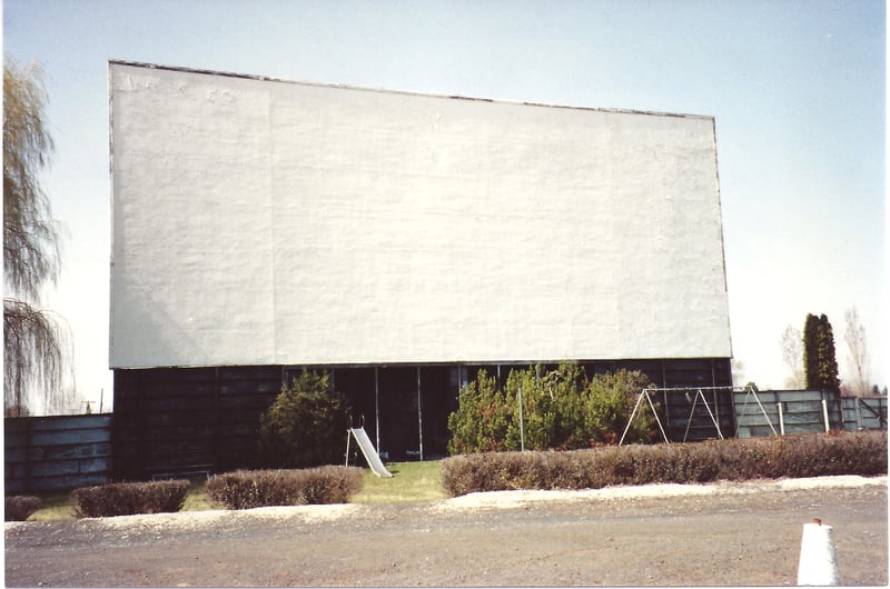 front of Shasta Drive-in screen