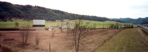 Panoramic view of the field and screen