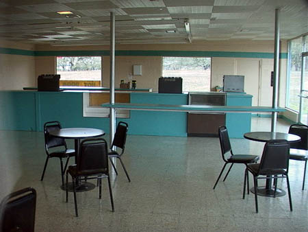 concession with seating area